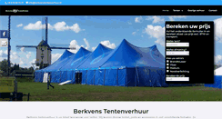 Desktop Screenshot of berkvenstentenverhuur.nl