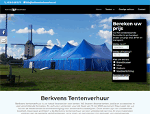 Tablet Screenshot of berkvenstentenverhuur.nl